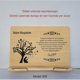 Resim Münzevi Masaüstü Ahşap Rahle/tablet/kitap Tutucu-model009 