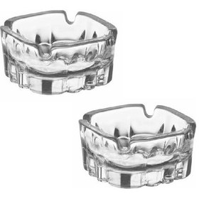 Resim Lav Karina Cam Küllük - 2 Li Büyük Kül Tablası 