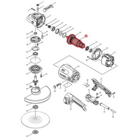 Resim Nesta Makita GA 9020 Endüvi Rotor Kollektör 517793-7 