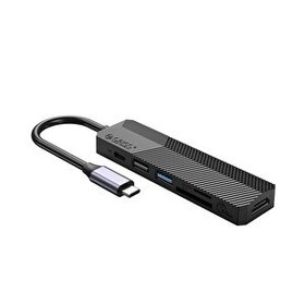 Resim Orico Type-C Bağlantılı PD55W 2 USB Portlu HDMI Type-C TF/SD Siyah Docking Station 
