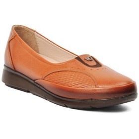 Resim Voyager 8766 Taba Hakiki Deri Kadın Günlük Ayakkabı 001 