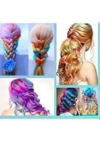 Resim River World Saç Tebeşiri Geçici Set 6'lı Çok Renkli 