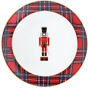 Resim ZM Decor Ekose Kırmızı Kurşun Asker 28 CM Tabak 