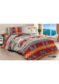 Resim Boreas Home Red Racer Pamuklu Ranforce Tek Kişilik Nevresim Takım 