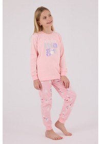 Resim Rolypoly Kız Çocuk Pembe Pijama Takımı 5274-48721 Pembe 