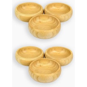 Resim Bambu Ahşap Sosluk ve Çerezlik 10 cm 6'lı Set 