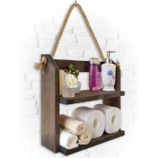 Resim Ser Ticaret Dekoratif Ahşap Banyo ve Mutfak Için Çok Amaçlı Raf 