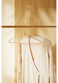 Resim Ocean Home Textile 2'li Altın Renk Metal Giysi Askısı 21.5 x 42 x 1 cm 