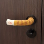 Resim Çeşitli Stillerde Sevimli Kedi Pati Koltuk Bacak Kapakları, Örme Yün Kapı Kolu Koruyucu Kapaklar, Kaymaz Aşınmaya Dayanıklı Sessiz Kalınlaştırılmış Koltuk Bacak Çorapları 