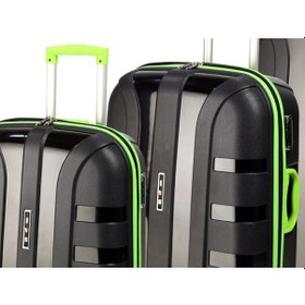 Resim Ivs Premium 3'Lü Pp Valiz Seti Siyah Yeşil 