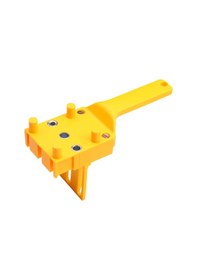 Resim Hızlı Ahşap Dübel Jig Abs Plastik El Cep Delik Jig Sarı 
