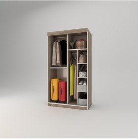 Resim Kenzlife Gardırop Sürgülü Kapaklı Kapılı 100 Papatya Crd Gardolap Dolap 