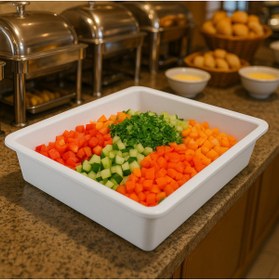 Resim Veliday Melamin Servis Ekipmanları Gastronomi Küveti 35 cm / 56 cm / 24 cm 