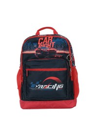 Resim Pippa Erkek Çocuk Üç Gözlü Kırmızı/siyah İlkokul Üçlü Okul Çanta Seti - Yarış Arabası - Ppset5395 Çok Renkli 