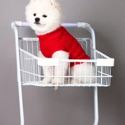 Resim Köpek Sweater - Akrilik Örgü Kumaş Üst Giyim için Köpekler | Makine Yıkamalı | Tüm Mevsim Konforu için Küçük & Orta Irklar | Klasik Kablo Örgü Tasarım Köpek Giyimi 