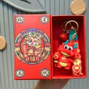 Resim OEMG Yıl Maskotu Karikatür Çekicilik Anahtarlık Kolye Bebek Karikatür Hediyeler (Yurt Dışından) 