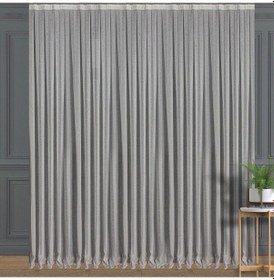 Resim Ekru Keten Tül Perde Yüksek Kalite Sık Pile 1'e 3 Pile-ekru Ekru 