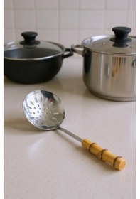 Resim Bambum Mundo - Bambu Saplı Kaşık Süzgeç 33,5 11,5cm Bambu 