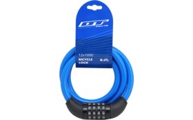 Resim Dt Bisiklet Kilit - DT81219 | 12X1000 mm | 4 Haneli Şifre - Değiştirilebilir | 4 Renk Seçenekli 