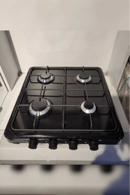 Resim DEMYAK Set Üstü 4 Lü Ocak Siyah Dört Gözlü Ocak Set Üstü Ocak Tüp Uyumlu LPG-Siyah 