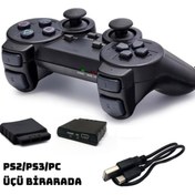 Resim damla elektronik Net-x Nt-126 Ps2/ps3/bilgisayar Titreşimli-analoglu Oyun Kolu Gamepad 