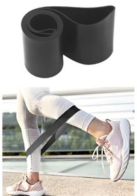 Resim 3'lü Set Direnç Bandı 60 Cm Hafif - Sert - X-sert Pilates Egzersiz Yoga - Mini Loop Band Mavi - Kırmızı - Siyah 