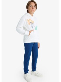 Resim Defacto Erkek Çocuk 2li Takım Baskılı Kapüşonlu Sweatshirt Eşofman Altı F2595a825auwt32 Beyaz 