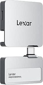 Resim Lexar 1 TB Professional Go Taşınabilir SSD, Hub ile, Apple 4K 60fps ProRes Destekler, 1050MB/s'ye kadar, USB 3.2 Gen 2, Sağlam, IP65, Ultracompact, iPhone 15/16 ile uyumlu, Harici SSD 