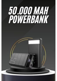 Resim 50.000 Mah Led Dijital Göstergeli Usb Çıkışı Powerbank renkli 