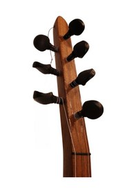 Resim Telli Çalgı Yapım Uzun Sap Sade Model Yaprak 42,5 Tekne Karaağaç Bağlama 