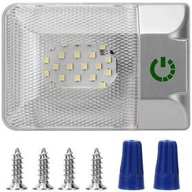 Resim Led Okuma Lambası Araba İç Aydınlatma Rv Tavan Kubbe Işık Oto Aksesuarları 12 V Camper Rv Römork Için 