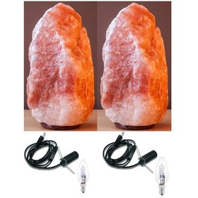 Resim 2 Adet 3-5 Kg Himalaya Kaya Tuzu Lambası Açma Kapama Düğmeli Özel Seçilmiş 