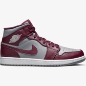 Resim Air Jordan 1 Mid Cherrywood RedDQ8426-615 Erkek Basketbol Ayakkabısı Nike