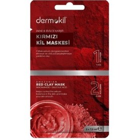 Resim Dermokil Akne ve Sivilce Karşıtı Kırmızı Kil Maskesi 15 ml 