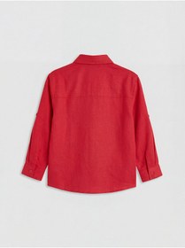 Resim LC Waikiki M&B Collection Kırmızı Basic Erkek Çocuk Gömlek 