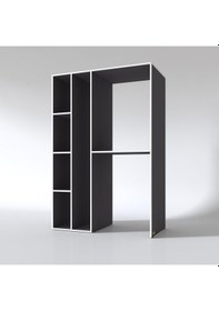 Resim Kenzlife Çamaşır-Kurutma Makinesi Dolabı Alyusha Sol Gri 180*120*60 Banyo Kapaksız Arkalıksız Çok Renkli 