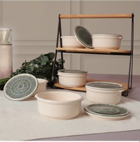 Resim Keramika Maya Kahvaltılık 10 Cm 6 Adet 20788-90 Yeşil 