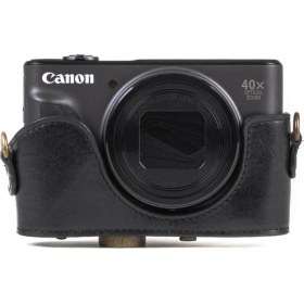 Resim MegaGear Canon SX730 HS, 740 HS Gerçek Deri Kamera Çantası 