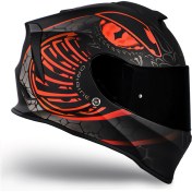 Resim Origine Dinamo Fighter Mat Siyah-Antrasit-Kırmızı Kask 