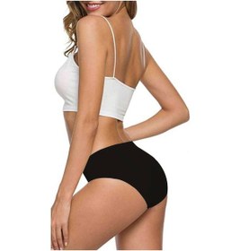 Resim 6 Adet Kadın Dikişsiz Lazer Kesim Esnek İz Yapmayan Külot S2 L-xl Çok Renkli 