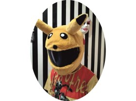 Resim Kaskmania Kask Kılıfı Peluş Pikachu 