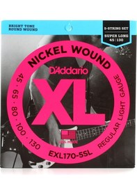 Resim Bas Gitar Tel Seti , 5 Telli, Xl, 45-130, Super Lo 