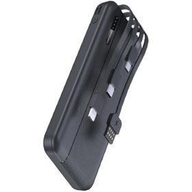 Resim Petinka Powerbank 10000mAh Hızlı Kablosuz Şarj Çift Giriş Mikro Type-C USB Lightning 4 Kablolu Güç Kaynağı 