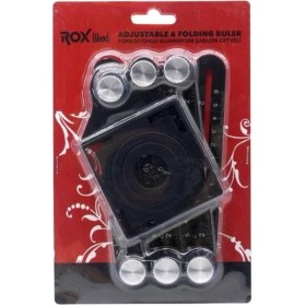 Resim Alüminyum Delik Şablon Cetveli, Fayans ve Granit Ölçme Açı Ölçer 4 Ay 