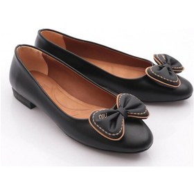 Resim Dgn 1935 Kadin Fiyonk Detayli Babet Siyah 