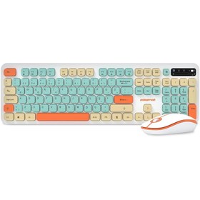 Resim Polosmart PSK12 Kablosuz 2.4 Ghz Pilli Klavye & Mouse Set Beyaz 