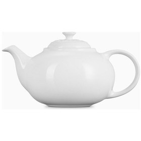 Resim Le Creuset Paslanmaz Çelik Süzgeçli Seramik Çaydanlık, 1.3l Beyaz 
