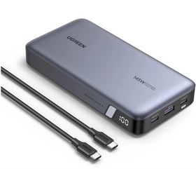 Resim Ugreen 145W 25000 mAh PD QC 3.0 Led Göstergeli USB Type-C Powerbank Açık Gri 