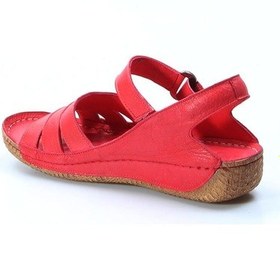 Resim Hakiki Deri Kadın Klasik Sandalet 763za05 001 