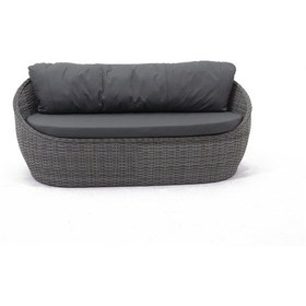 Resim Monalin Home Garden Dubaı 5 Kişilik Ekstra Lüks Rattan El Örgü Oturma Grubu Minderli & Camlı & Masalı Oturma Grubu Gri 